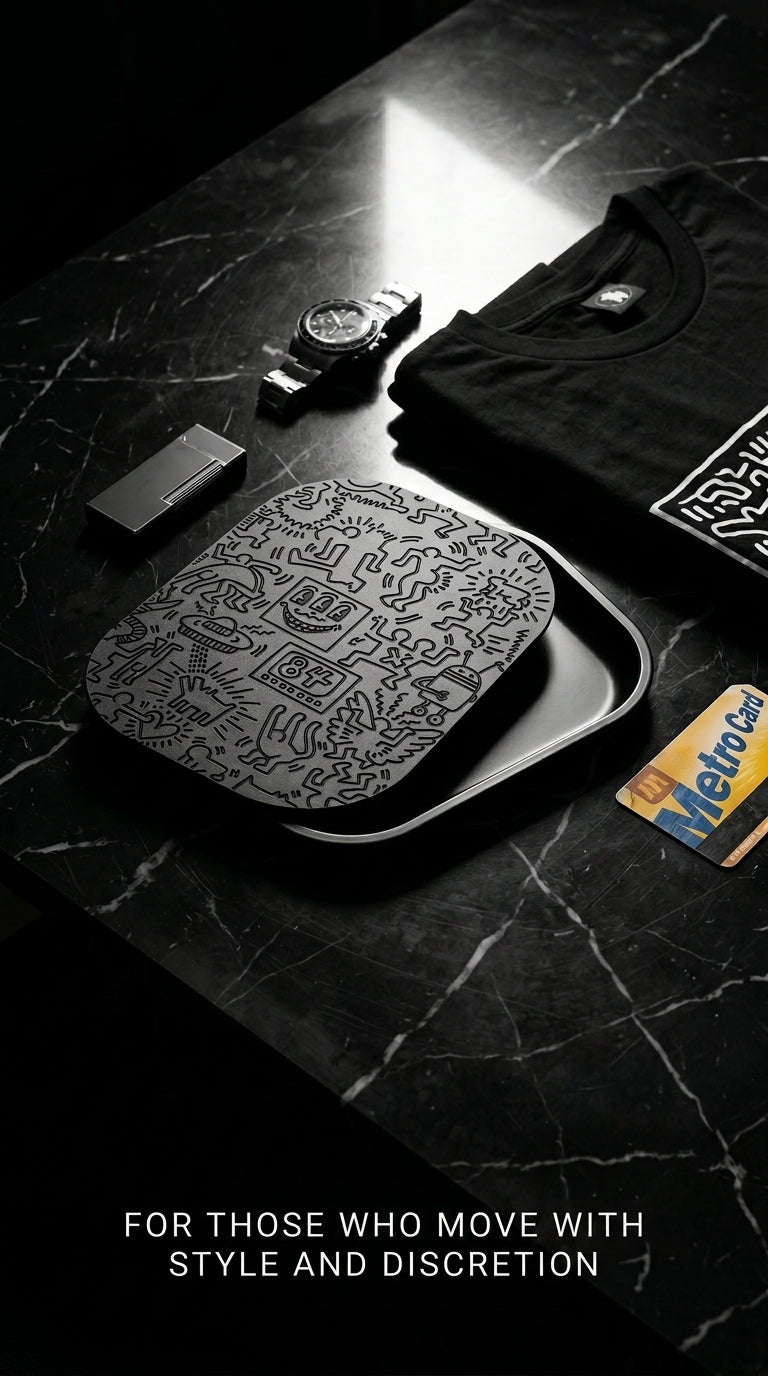 Keith Haring inspired Rolling Tray