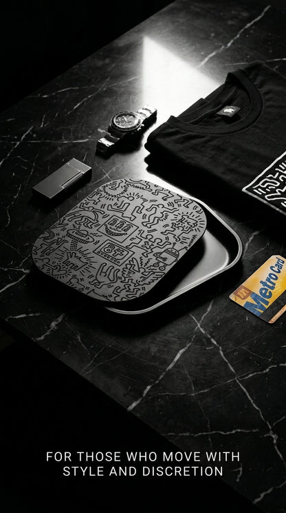 Keith Haring inspired Rolling Tray
