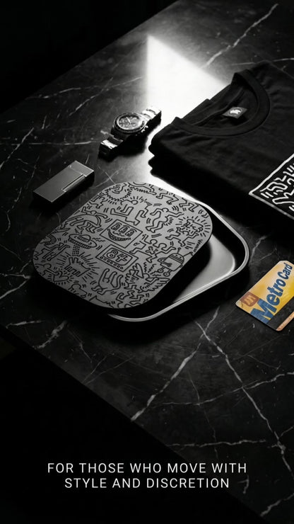 Keith Haring inspired Rolling Tray