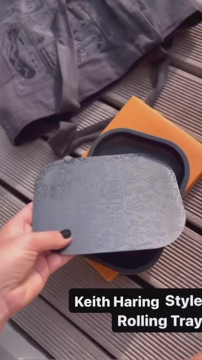 Keith Haring inspired Rolling Tray